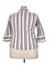 Cato Stripes Silver 3/4 Sleeve Button-Down Shirt Size 22 - photo 2
