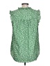 Doe & Rae 100% Polyester Polka Dots Green Sleeveless Blouse Size L - photo 2