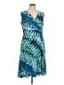 Travelsmith Print Blue Cocktail Dress Size XL - photo 1