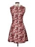 Sandro Floral Pink Burgundy Casual Dress Size Lg (3) - photo 2