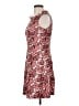 Sandro Floral Pink Burgundy Casual Dress Size Lg (3) - photo 5