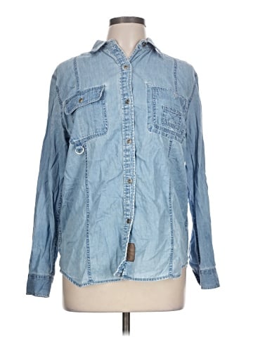 Lauren Jeans Co. Long Sleeve Button-Down Shirt (view 1)