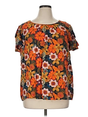St. John's Bay Short Sleeve Blouse (view 1)