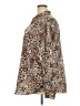 Chaps 100% Cotton Animal Print Brown Long Sleeve Blouse Size 3X - photo 5