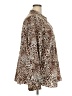 Chaps 100% Cotton Animal Print Brown Long Sleeve Blouse Size 3X - photo 4