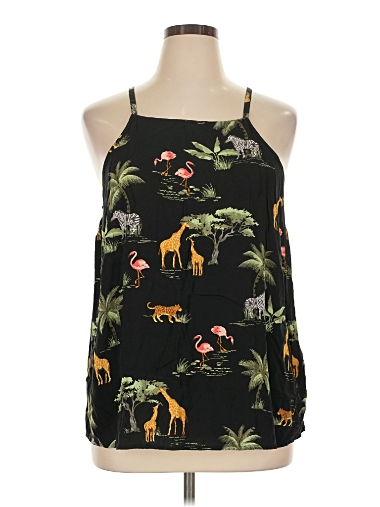 Pre-owned Old Navy Sleeveless Blouse In Black