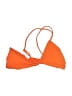 Pull&Bear Solid Orange Swimsuit Top Size XS - photo 1