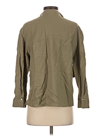 Vince. 3/4 Sleeve Button-Down Shirt (view 2)