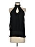 Charlotte Russe 100% Polyester Black Sleeveless Blouse Size S - photo 1
