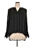 The Limited 100% Polyester Polka Dots Black Long Sleeve Blouse Size XL - photo 1