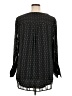 The Limited 100% Polyester Polka Dots Black Long Sleeve Blouse Size XL - photo 2