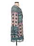 Speechless 100% Polyester Print Teal Casual Dress Size S - photo 4