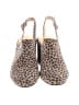 Chocolat Blu 100% Leather Animal Print Brown Heels Size EU 39 - photo 2