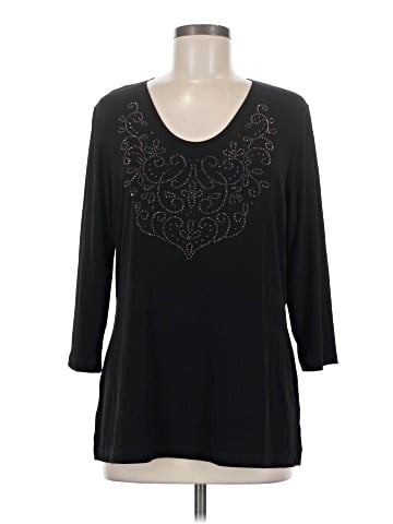 Susan Graver 3/4 Sleeve Top (view 1)