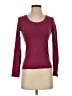 Active Basic Burgundy 3/4 Sleeve T-Shirt Size S - photo 1
