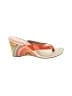 Coach and Four Color Block Orange Wedges Size 10 - photo 1