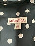 Merona 100% Polyester Polka Dots Black Long Sleeve Blouse Size L - photo 7