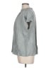 Lewit 100% Viscose Houndstooth Gray Short Sleeve Blouse Size L - photo 5