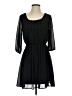 BCX 100% Polyester Solid Black Casual Dress Size S - photo 1