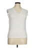 Cuddl Duds Ivory Sleeveless Blouse Size XL - photo 1