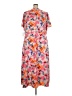 MSK 100% Polyester Tropical Orange Casual Dress Size 3X - photo 2