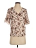 Ivanka Trump 100% Polyester Tan Short Sleeve Blouse Size S (estimated) - photo 1