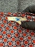 Pleione 100% Polyester Polka Dots Brown Short Sleeve Blouse Size M - photo 6