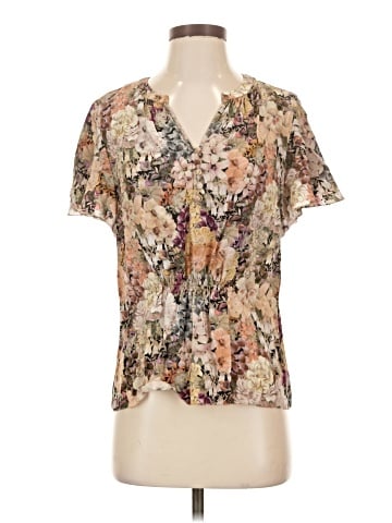 Margaret O'Leary Short Sleeve Silk Top (view 1)