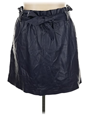 ELOQUII Faux Leather Skirt (view 1)
