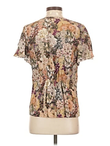 Margaret O'Leary Short Sleeve Silk Top (view 2)