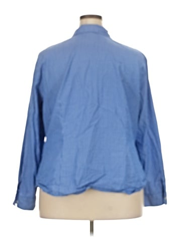 Lafayette 148 New York 3/4 Sleeve Button-Down Shirt (view 2)