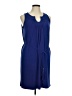 Dana Buchman Solid Blue Casual Dress Size XL - photo 1