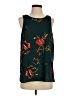 Cooper & Ella 100% Polyester Green Sleeveless Blouse Size Sm (1) - photo 1