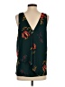 Cooper & Ella 100% Polyester Green Sleeveless Blouse Size Sm (1) - photo 2