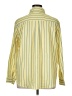 Unbranded 100% Polyester Stripes Yellow Long Sleeve Blouse Size XL - photo 2