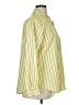 Unbranded 100% Polyester Stripes Yellow Long Sleeve Blouse Size XL - photo 4