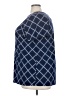 Jessica London 100% Polyester Argyle Blue Short Sleeve Top Size 22 - photo 5