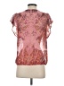 One World 100% Polyester Pink Short Sleeve Blouse Size S - photo 2