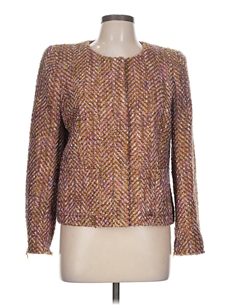 Pre-owned J.crew Collection Wool Blazer Jacket In Brown