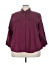 Mossimo Burgundy 3/4 Sleeve Blouse Size 24W - photo 1