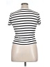 Cyrus Stripes Silver Short Sleeve Turtleneck Size XL - photo 2