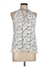 Adiva 100% Polyester Silver Sleeveless Blouse Size L - photo 1