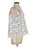 Adiva 100% Polyester Silver Sleeveless Blouse Size L - photo 4