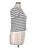 Cyrus Stripes Silver Short Sleeve Turtleneck Size XL - photo 4