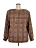 Leslie Fay 100% Polyester Brown 3/4 Sleeve Blouse Size 22 - photo 2