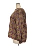 Leslie Fay 100% Polyester Brown 3/4 Sleeve Blouse Size 22 - photo 5