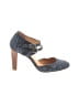 Sézane 100% Leather Blue Heels Size EU 38 - photo 1