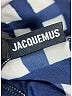 Jacquemus Checkered-gingham Blue Swimsuit Top Size M - photo 3
