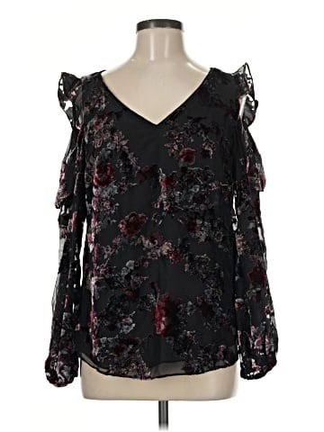 White House Black Market Long Sleeve Blouse (view 1)