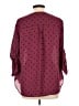 Torrid Polka Dots Burgundy 3/4 Sleeve Blouse Size Lg Plus (0) - photo 2